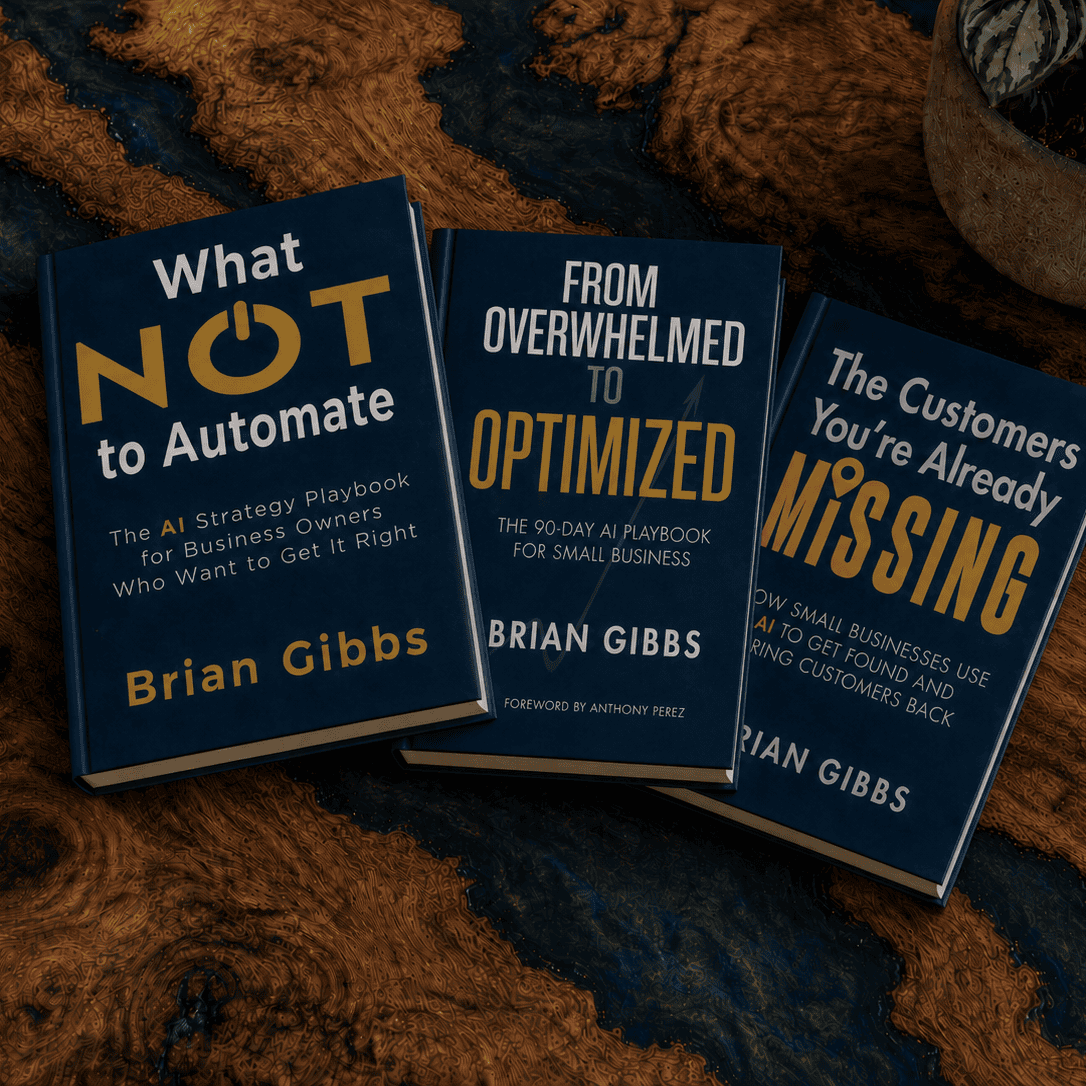 Three books. The same framework the advisory work is built on.